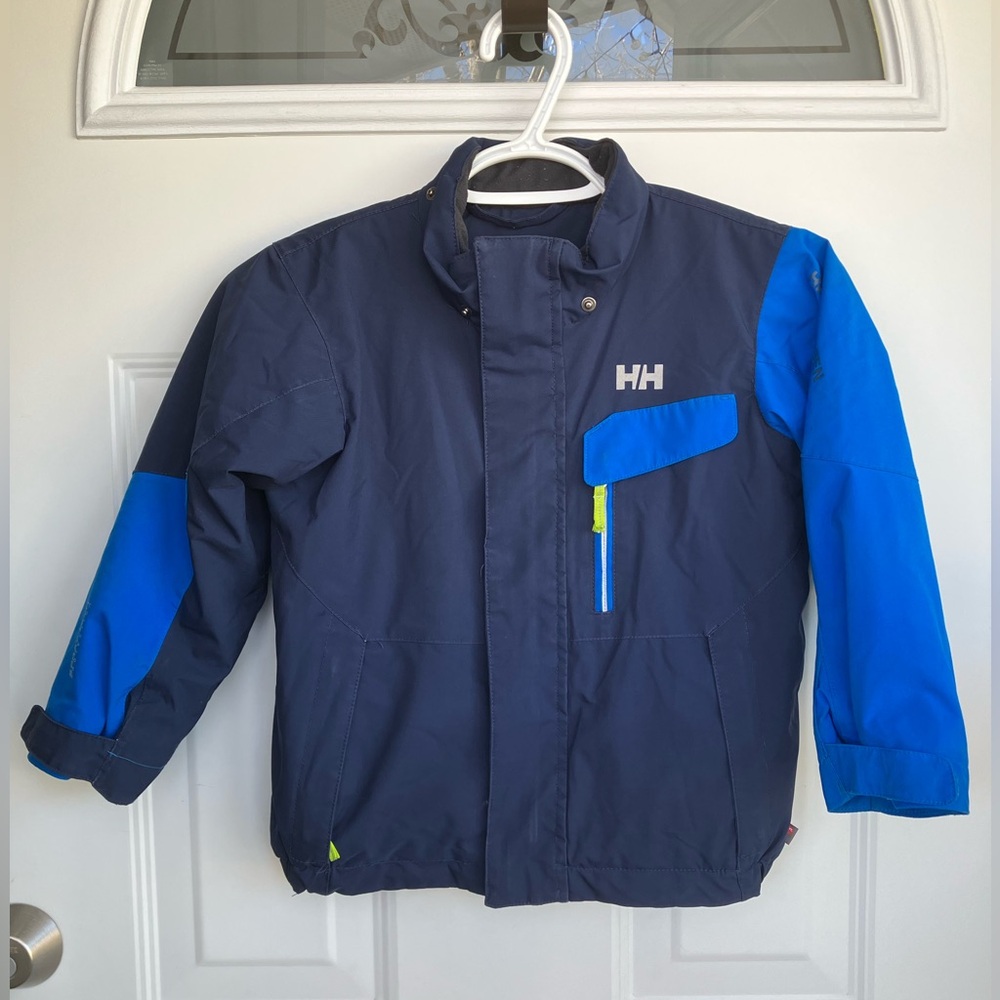 Helly Hansen kids winter coat blue green 5T